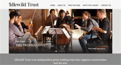 Desktop Screenshot of idlewildtrust.org.uk