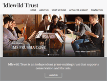 Tablet Screenshot of idlewildtrust.org.uk